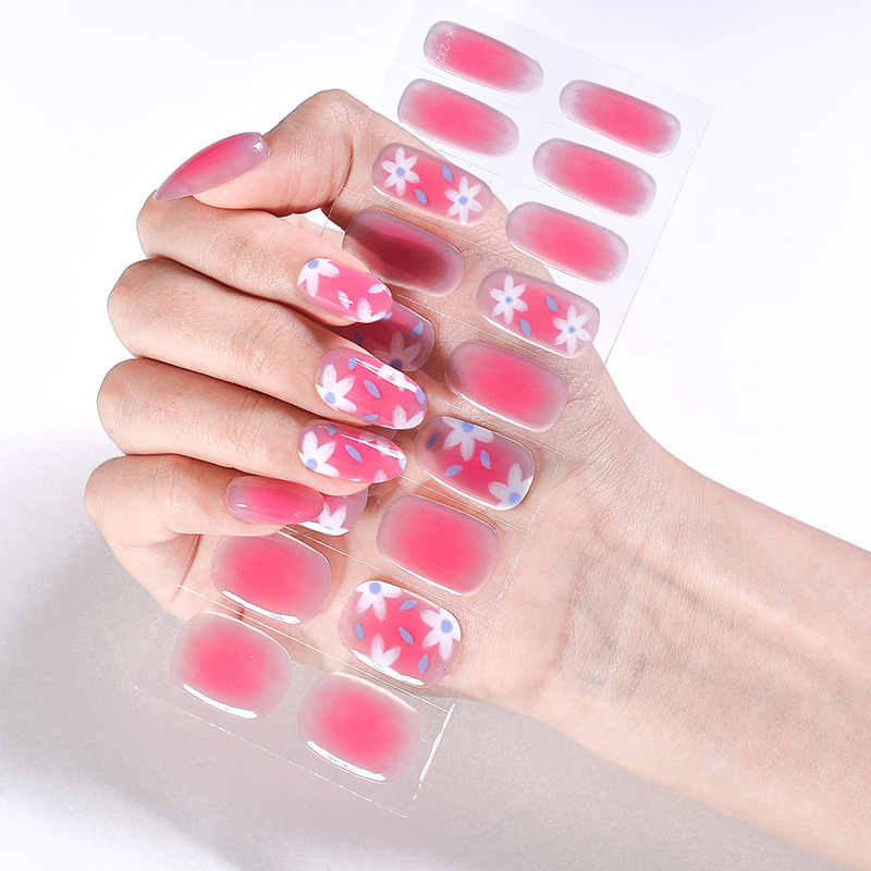 Hot Girl Cool Girl Sweet Cool UV Phototherapy Semi-baked Gel Nail Sticker - Image 17