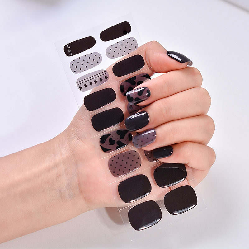 Hot Girl Cool Girl Sweet Cool UV Phototherapy Semi-baked Gel Nail Sticker - Image 4