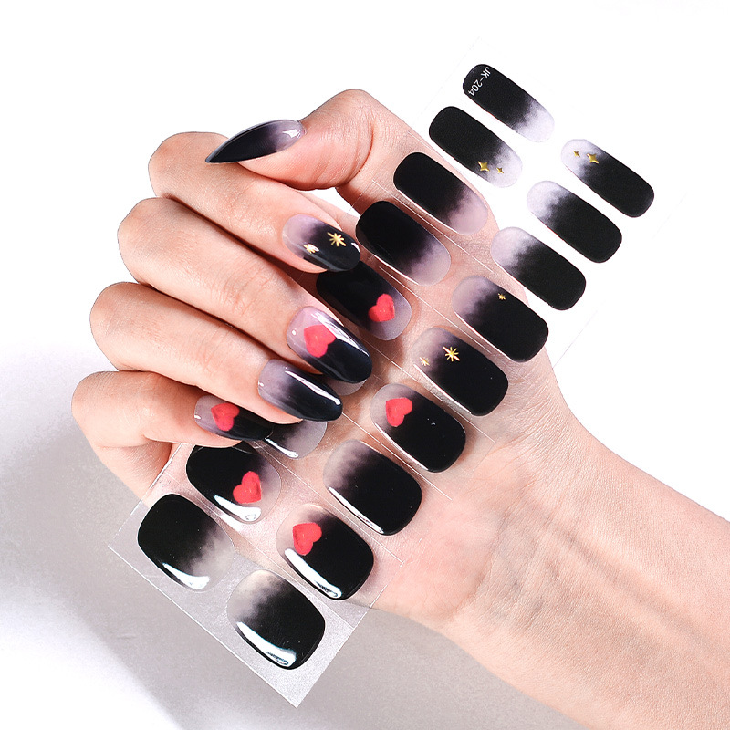 Hot Girl Cool Girl Sweet Cool UV Phototherapy Semi-baked Gel Nail Sticker - Image 12