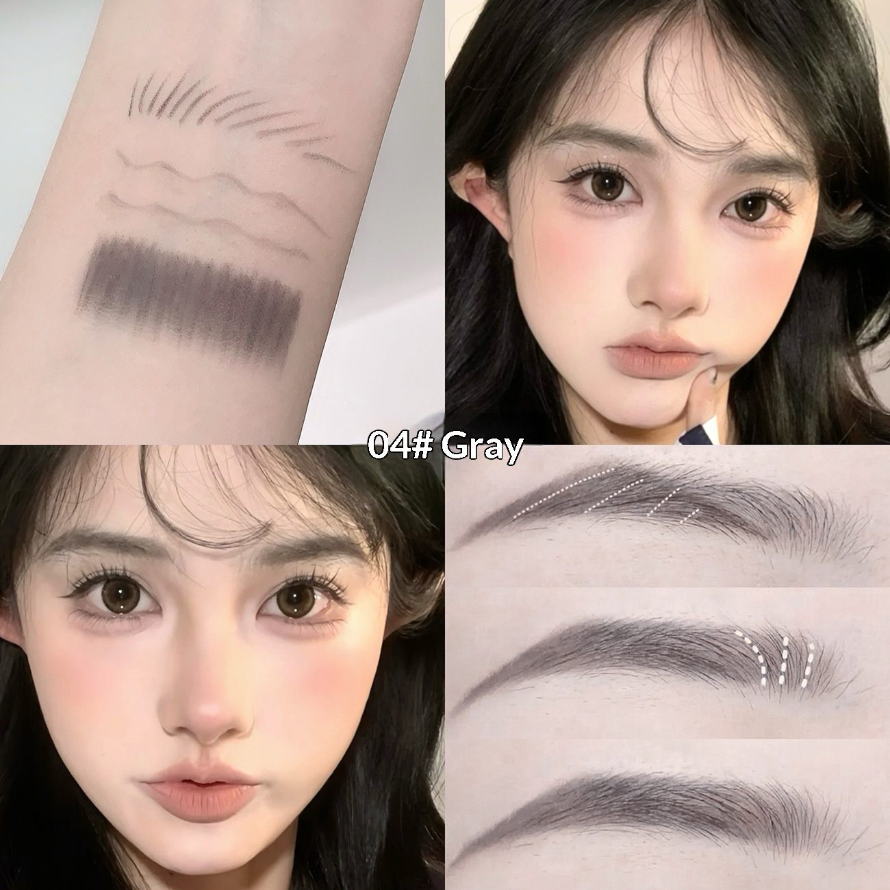 Double-Headed Eyebrow Pencil With Sharp Blade For Sculpting Natural Smudge-Proof Brows - Image 4