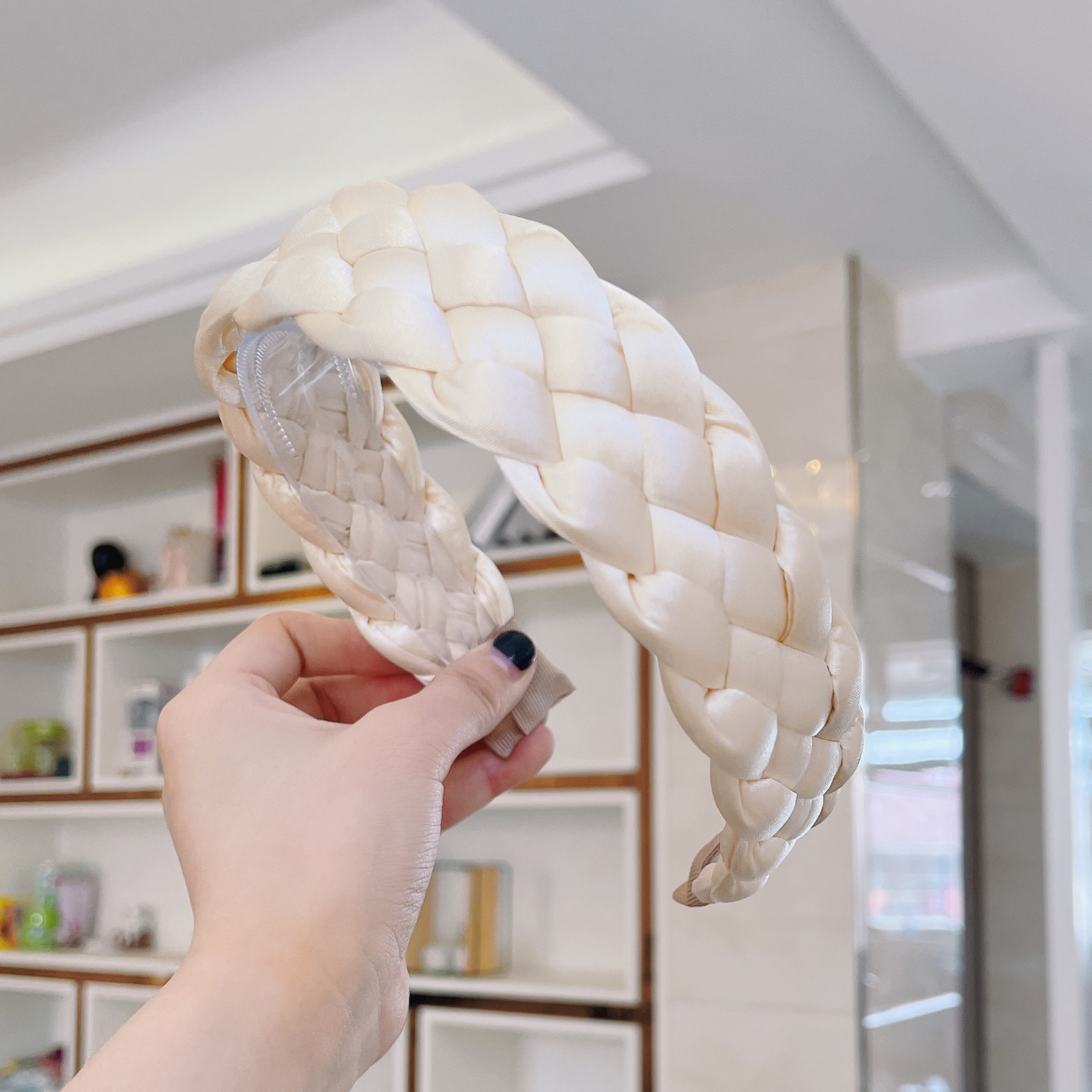 Women's Solid Color Fabric Craft Headband - Image 5