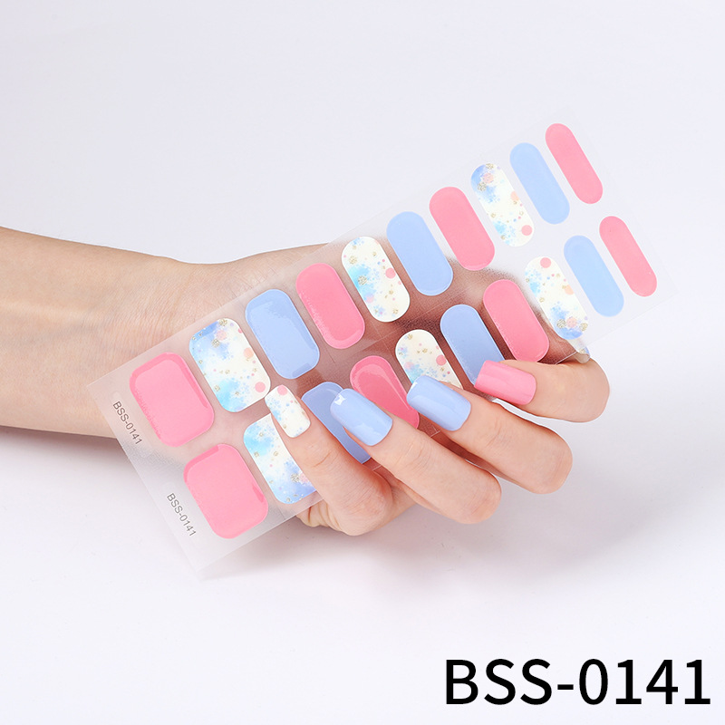 Gel Nail Stickers 3d Semi-cured Nail Stickers European And American UV Nail Semi-baked Nail Stickers Paper - Image 3