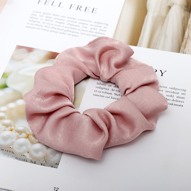 Sweet And Girly Solid Color Large Intestine Hair Ring Headwear - Image 6