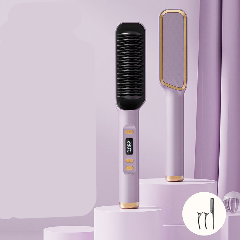 Multifunctional Anti-scald Negative Ion Straight Curling Comb - Image 2