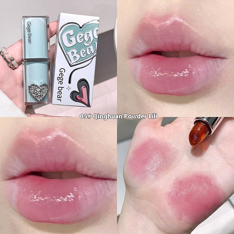 Crystal Transparent Runcai Sandwich Lipstick Glossy Mirror - Image 5