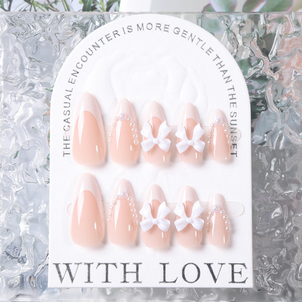 Pure Bow Wear Armor Nail Sticker