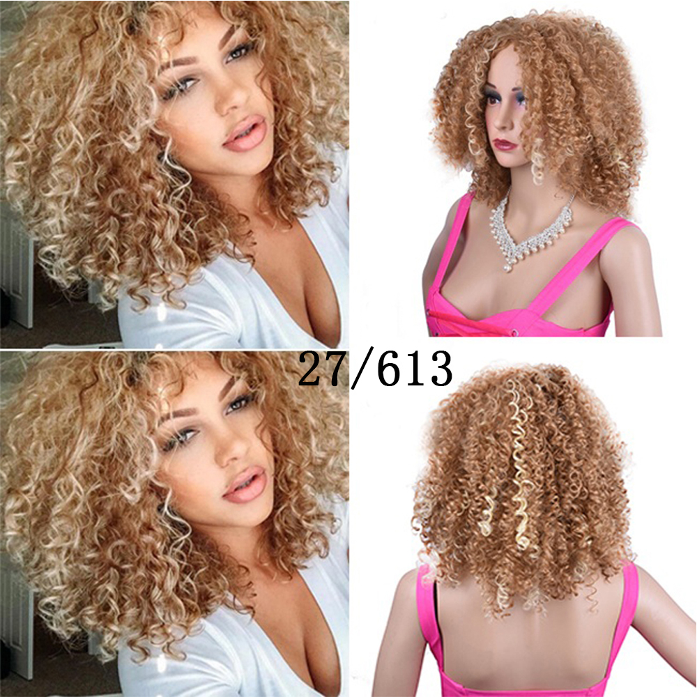 Synthetic Afro Curly Wig African Wigs For Black Women - Image 3