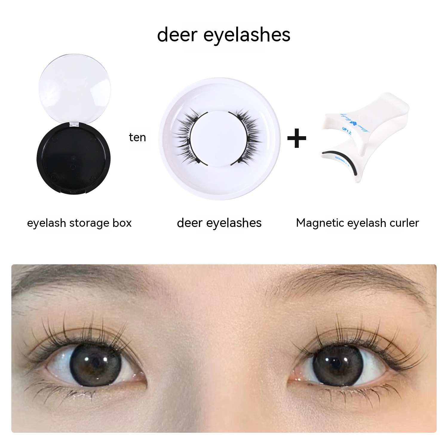 Magnetic Adhesive Free Of Little Devil False Eyelashes - Image 7