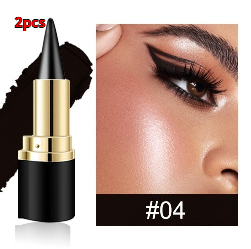 Womens Quick-drying Waterproof, Easy-to-apply Smudge-proof Eyeliner Cream - Image 14