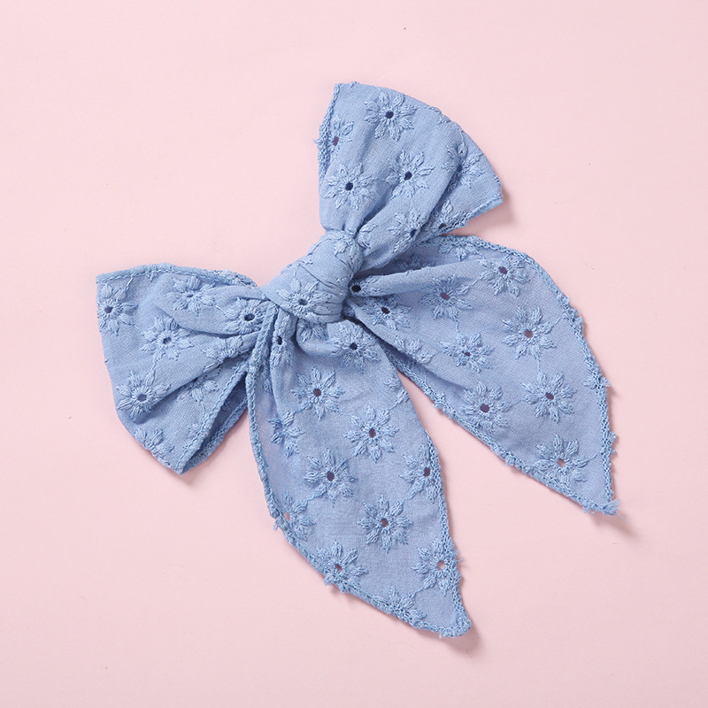 One Word Clip Color Cotton Baby Girl Hairpin - Image 8