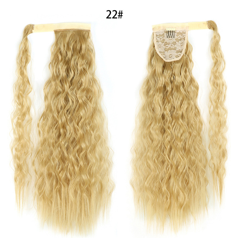 Ponytail Wig Water Wave Velcro Banding Chemical Fiber High Temperature Silk - Image 9