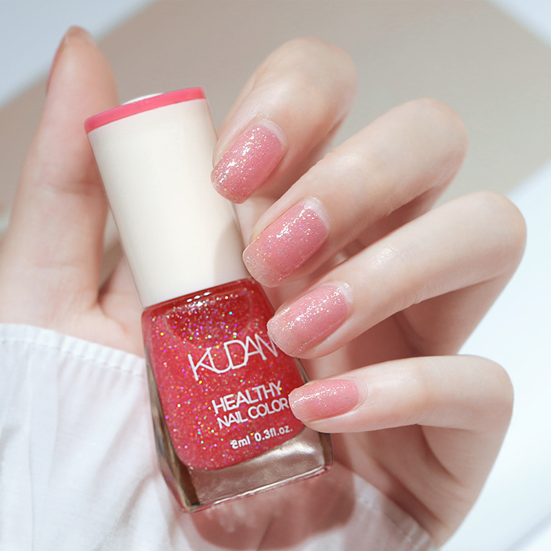 Iridescent Brightening Fine-shimmering No-bake Peel-off-free Clear Nail Polish - Image 22