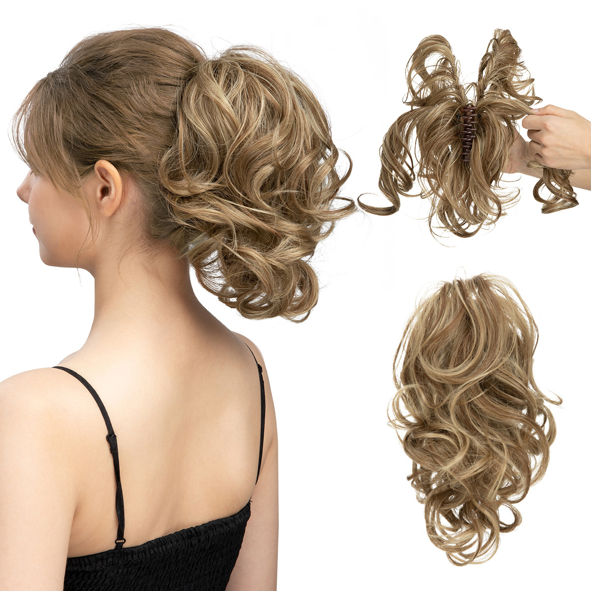 Wig Grip Ponytail Short Female Adjustable Fluffy Natural Short - Image 6
