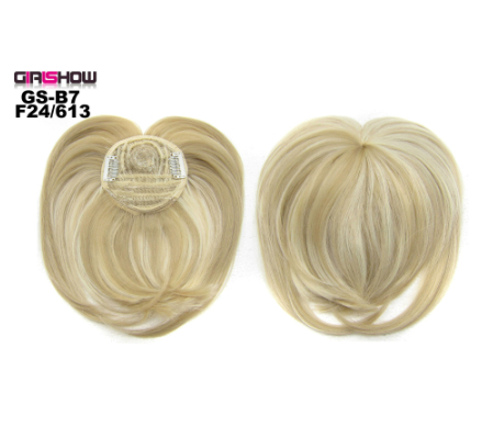 High Temperature Silk Chemical Fiber Wig Top Heart Bangs, Peach Heart Bangs On The Top Of TheHead - Image 22