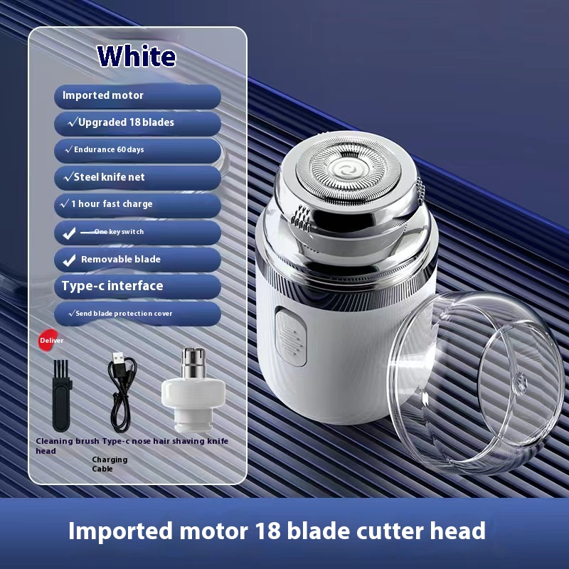 2-in-1 Capsule Electric Shaver Nose Hair Trimming Rechargeable - Image 2