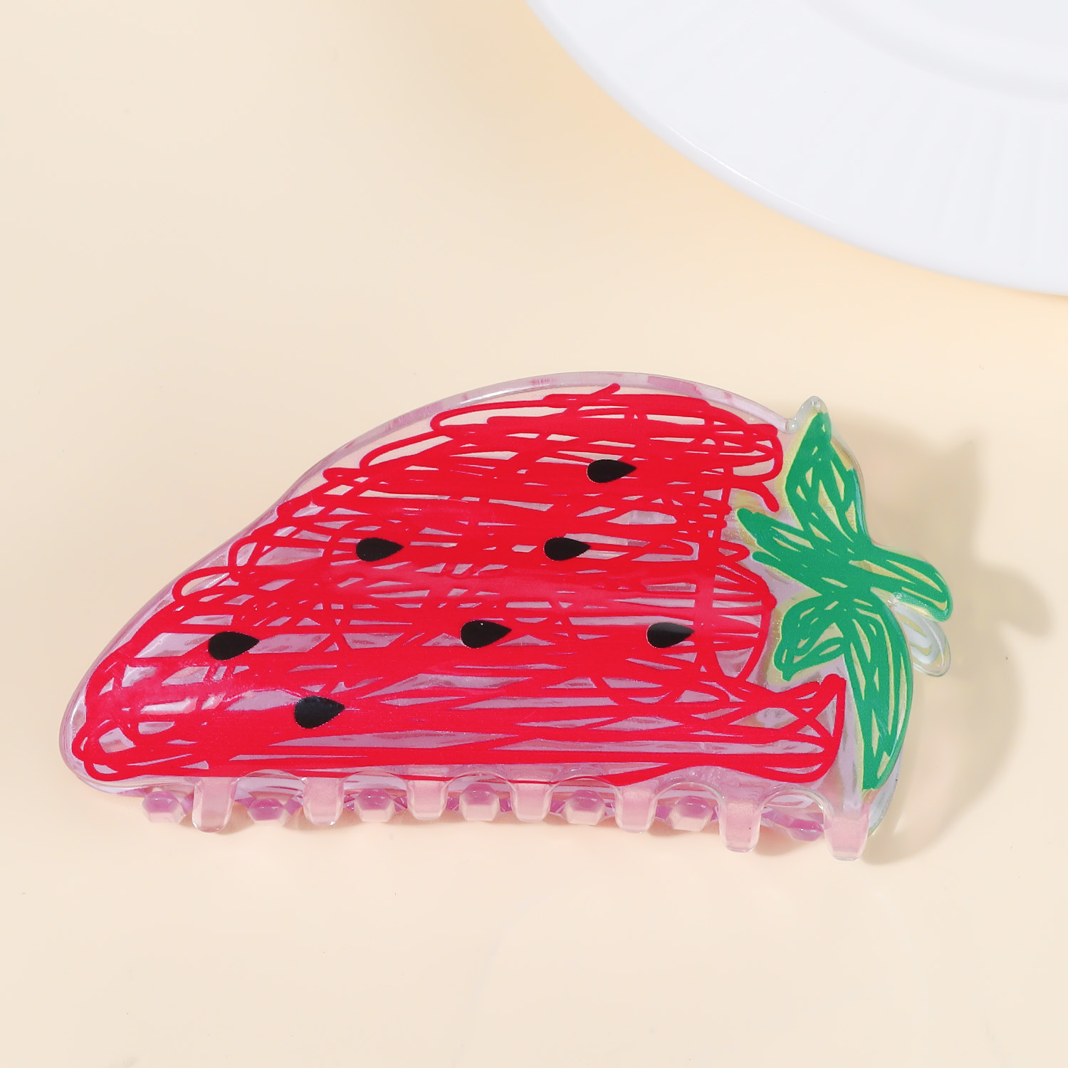 Portable Korean Creative Fruit Transparent Grip - Image 12