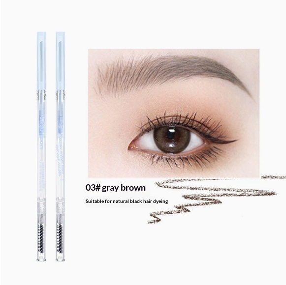 Double-ended Ultra-fine Waterproof Long-lasting Natural Eyebrow Pencil - Image 3