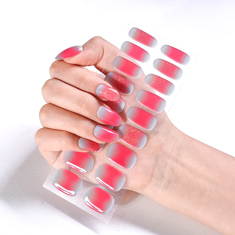 Hot Girl Cool Girl Sweet Cool UV Phototherapy Semi-baked Gel Nail Sticker - Image 15
