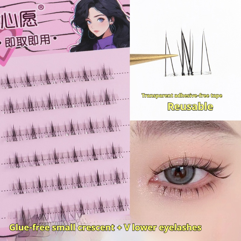 Glue-free Double Tip SUNFLOWER Lazy False Eyelashes - Image 4