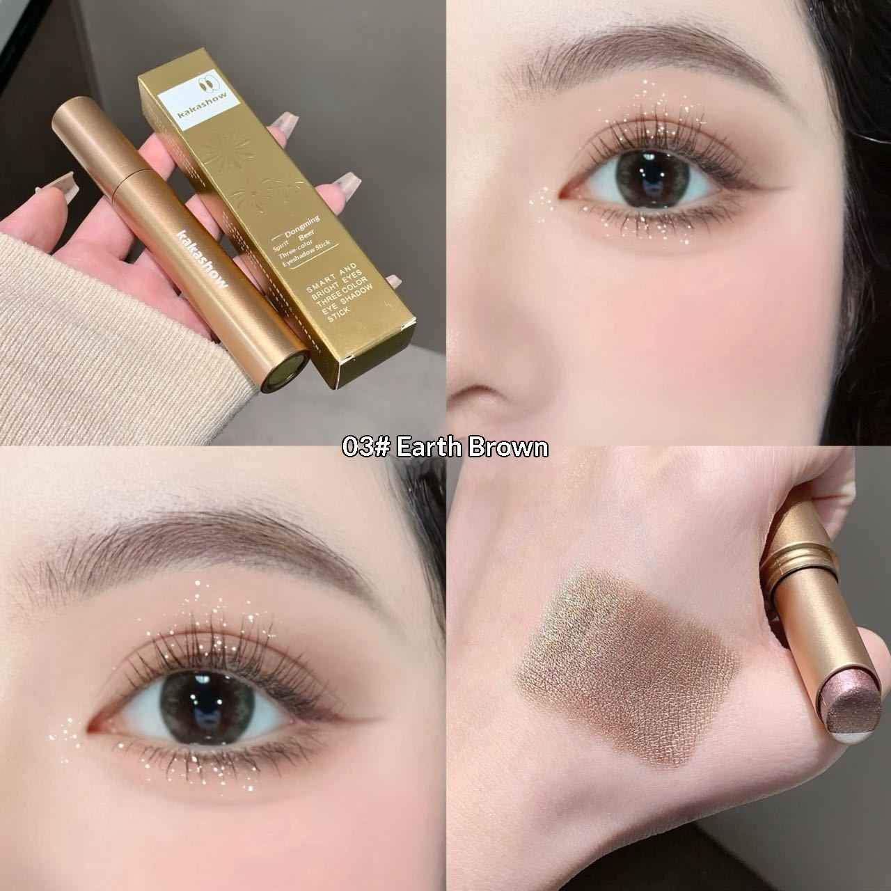 Kakashow Makeup Dynamic Eye Trio Gradient Eyeshadow Stick - Image 3
