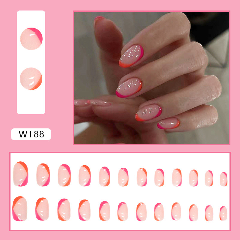 Foreign Trade Style False Nails Wearable Nail Tips Summer Hot-selling Ballet Nails Cross-border Nail Tips 24-piece Boxed Set - Image 3