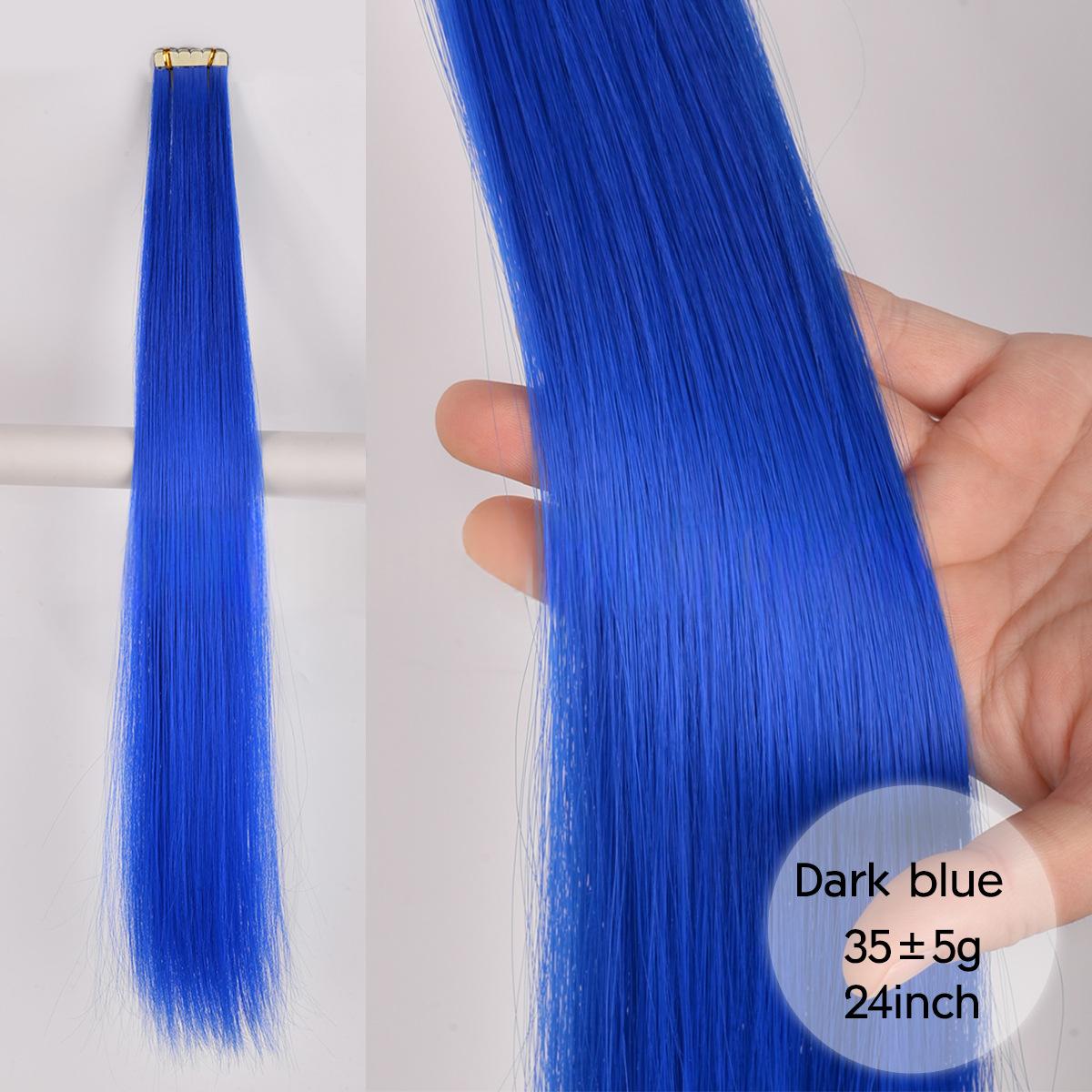 Colored Womens Hair Extension Synthetic Wig Pieces - Image 11