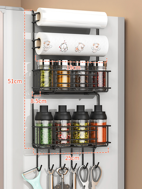 Refrigerator Shelf Side Storage Artifact Kitchen - Image 7