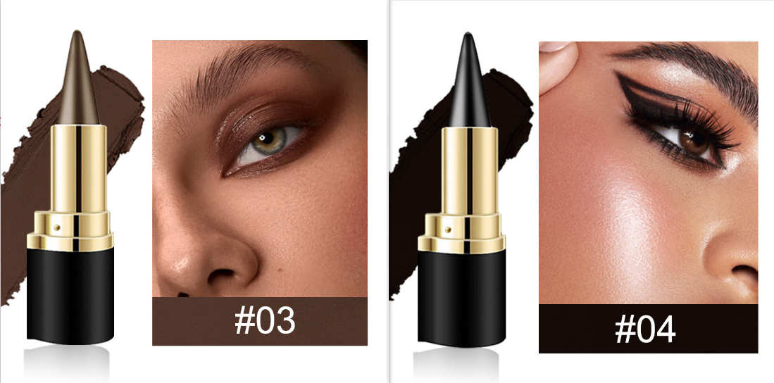 Womens Quick-drying Waterproof, Easy-to-apply Smudge-proof Eyeliner Cream - Image 5