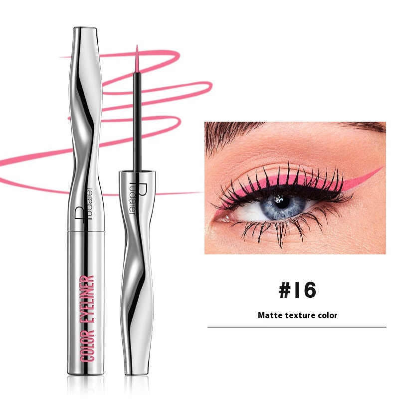 Color Eyeliner Makeup Waterproof Quick-drying Very Fine 24 Colors - Image 16