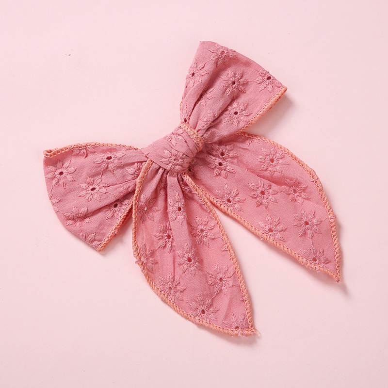 One Word Clip Color Cotton Baby Girl Hairpin - Image 4