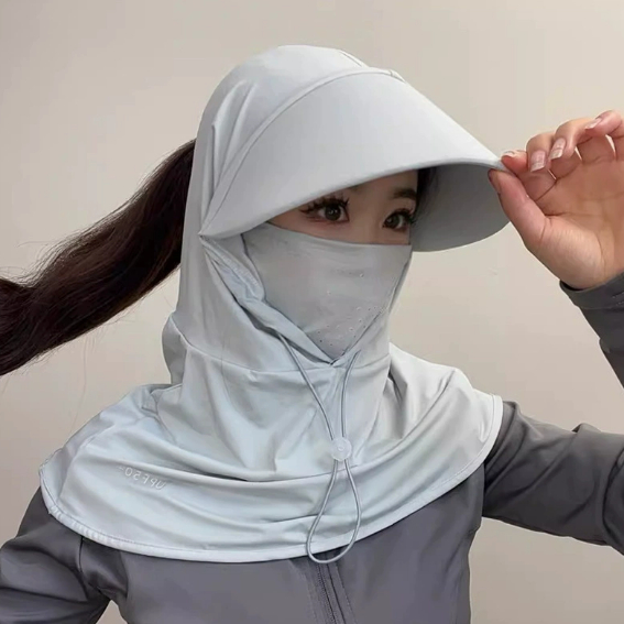 Full-face Sun Protection Mask UV-blocking Breathable One-piece Face Shield For Cycling - Image 11