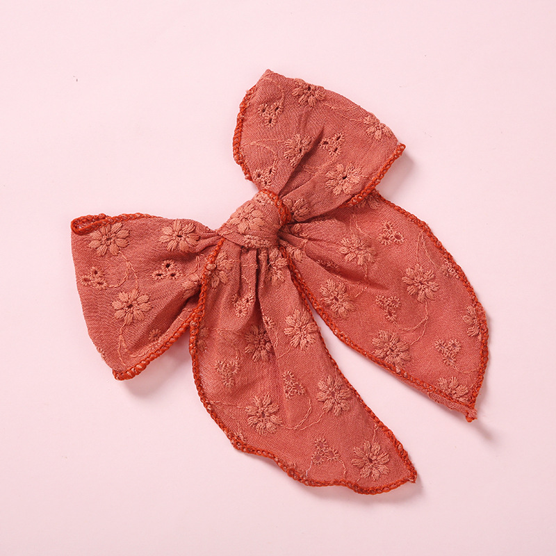 One Word Clip Color Cotton Baby Girl Hairpin - Image 2