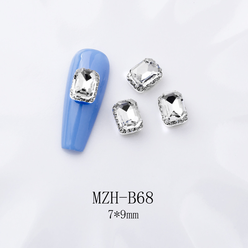 K9 Ultra-Shiny Flat-Back Rhinestones In White For Nail Art Decorations - Image 9