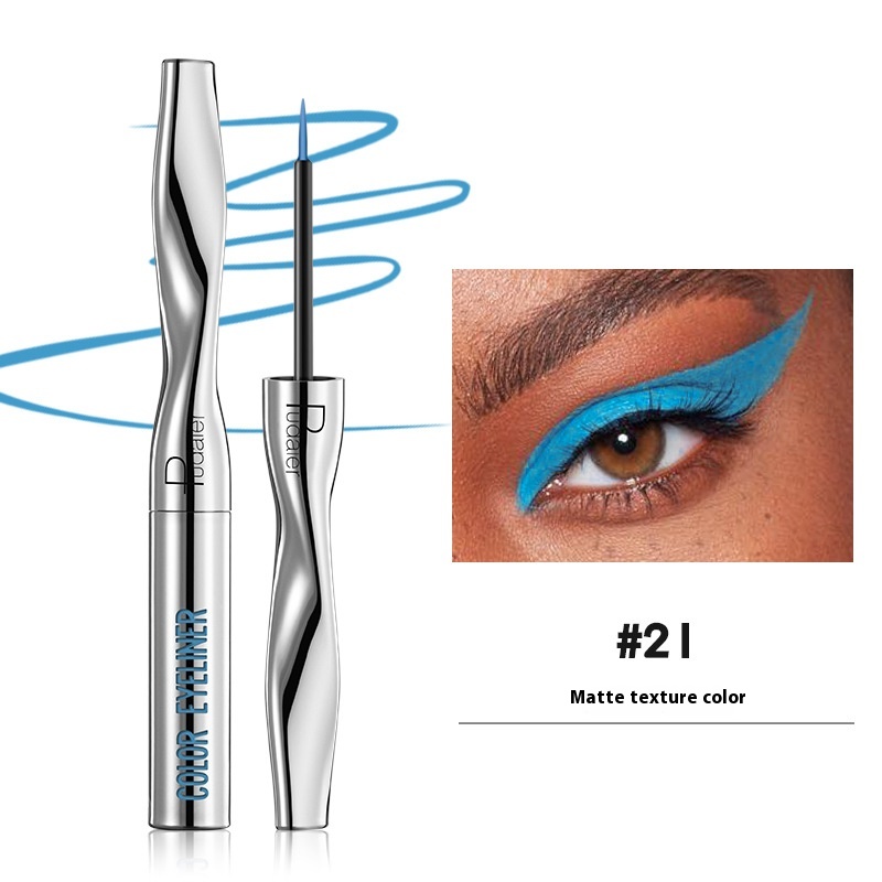 Color Eyeliner Makeup Waterproof Quick-drying Very Fine 24 Colors - Image 21