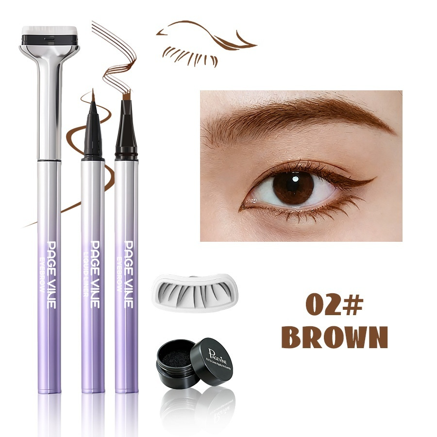 Long-lasting, Smudge-proof Brow, Lash, And Eyeliner All In One - Image 2