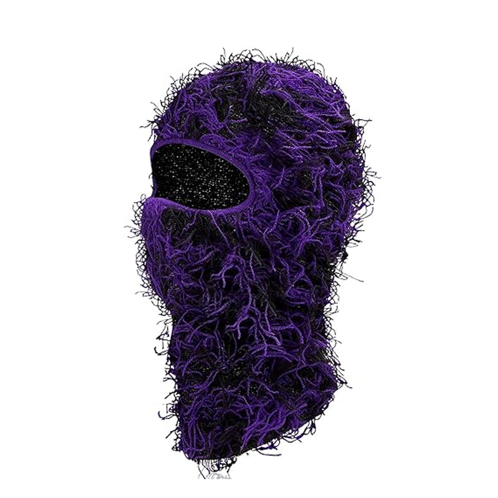 European And American Knitted Warm Face Mask - Image 22