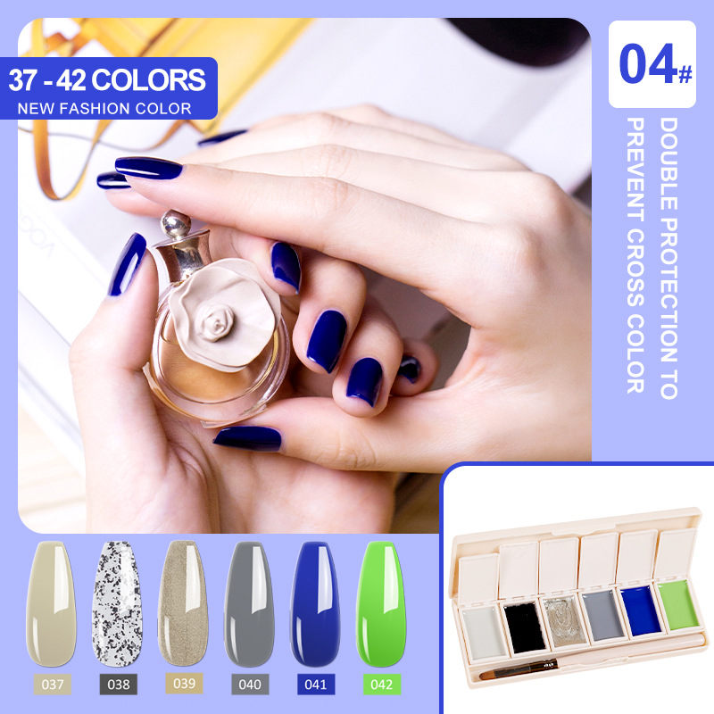 Cream Nail Polish Eye Shadow Bag - Image 4