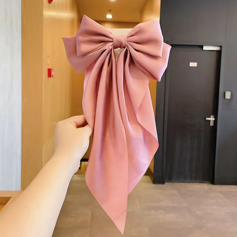 Bow Ribbon Hairpin Simple Retro Fabric - Image 4