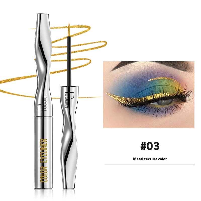 Color Eyeliner Makeup Waterproof Quick-drying Very Fine 24 Colors - Image 3