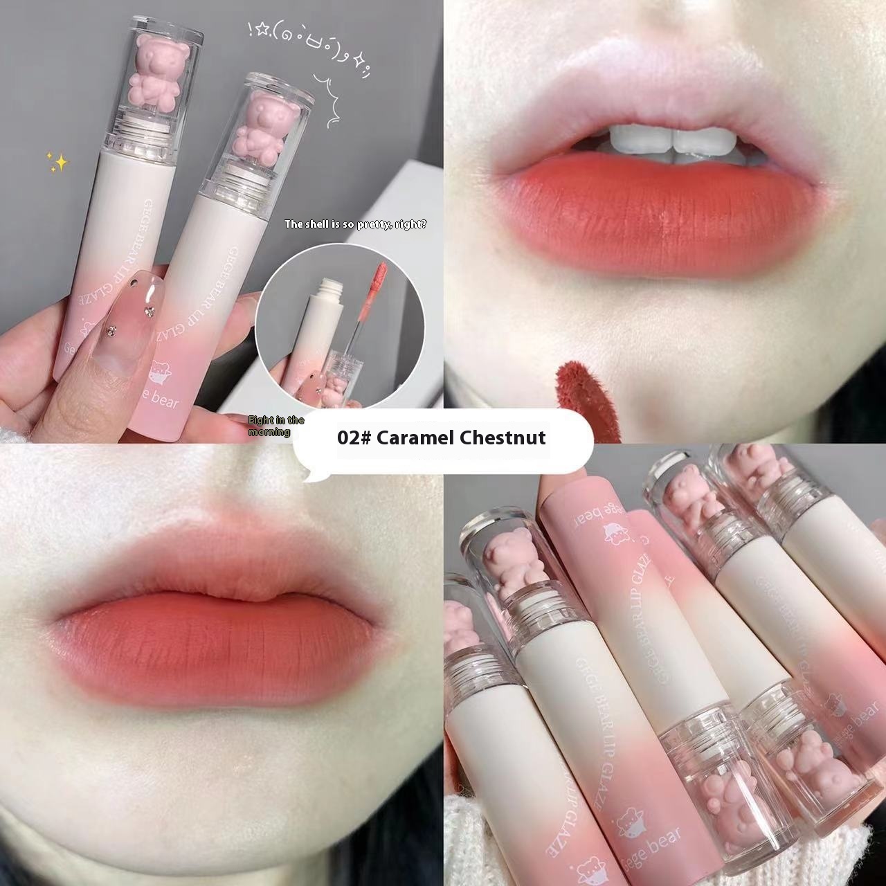 Cotton Lip Lacquer Matte Velvet Matte Moisturizing Lipstick - Image 2
