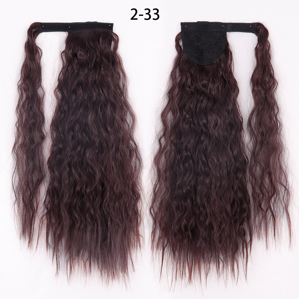 Ponytail Wig Water Wave Velcro Banding Chemical Fiber High Temperature Silk - Image 6