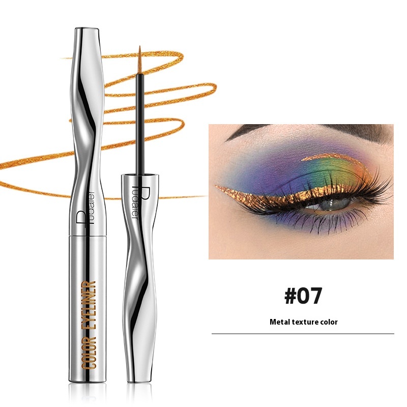 Color Eyeliner Makeup Waterproof Quick-drying Very Fine 24 Colors - Image 7