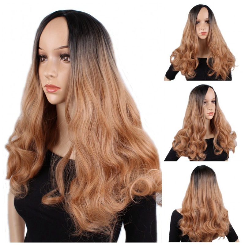 Fashion mid-length curly hair dyed wig - Image 2
