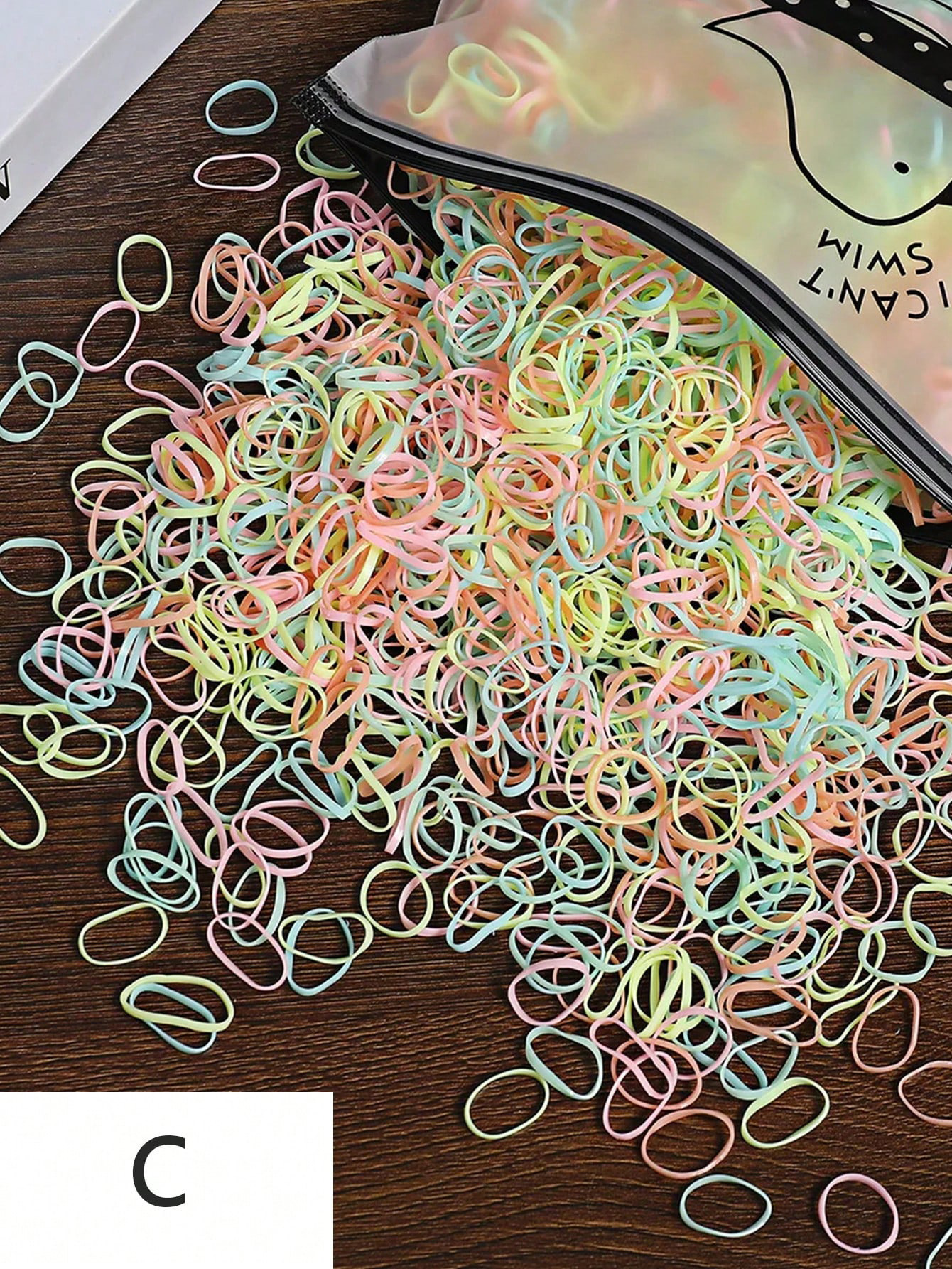 Children Rubber Band Small Size Girls' Baby Disposable Rubber Band Color Hair Band - Image 12