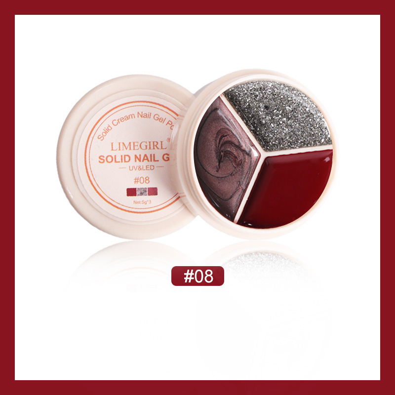 Cream Nail Polish Eye Shadow Bag - Image 8