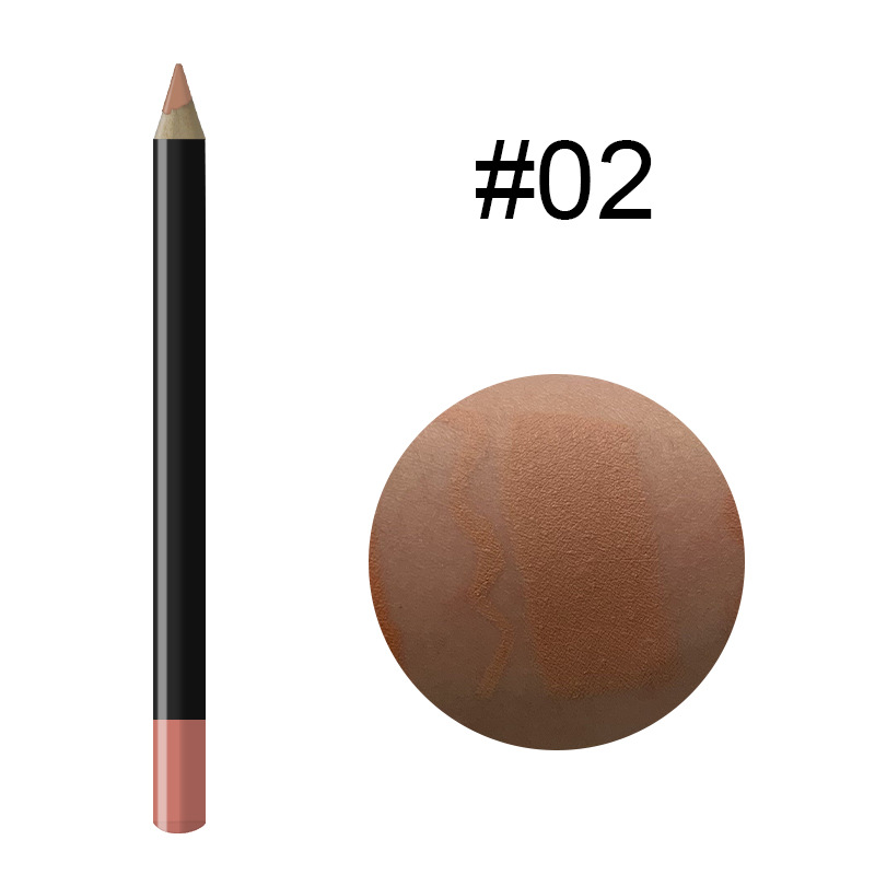 20 Color Black Pen Holder Lip Liner Waterproof Easy To Color - Image 2