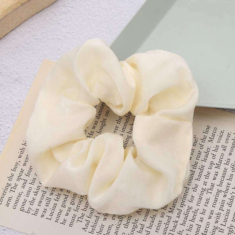 Sweet And Girly Solid Color Large Intestine Hair Ring Headwear - Image 3