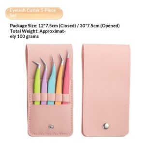 Stainless Steel False Eyelash Tweezers Lash Extension Tweezers Beauty Tool