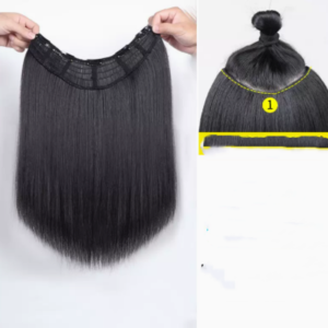 Women's Long Straight Hair Hairpiece Without Mark
