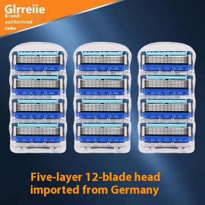 Men's Five-layer 5-blade Manual Shaver Manual Shaver - Image 19